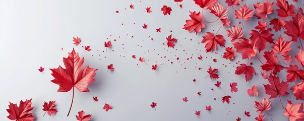 Canada day banner or header background. 1st of July national holiday design.art illustration