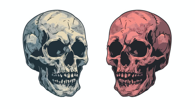 Skull illustration vintage design. Perfect for tshirt