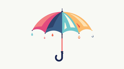 Umbrella Icon for Graphic Design Projects  flat vector