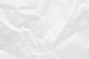 Abstract white crumpled and creased recycle craft paper texture background - obrazy, fototapety, plakaty