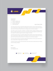 Vector corporate stylish and elegant business stationary letterhead design template