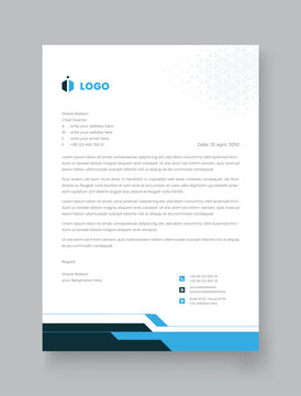 Vector corporate stylish and elegant business stationary letterhead design template
