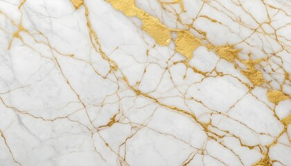 White luxury marble tile texture with gold veins pattern 