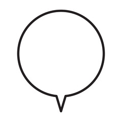 シンプルな吹き出しのイラスト