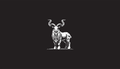silhouette of a deer, deer design logo 