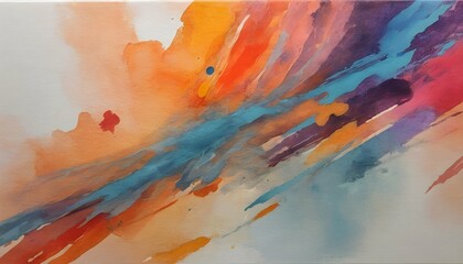 Watercolor Strokes Abstract Artistic Vibrant T  2