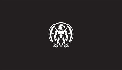 Eagle mascot design, eagle flying mascot logo design 