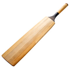 Wooden cricket bat, Isolated on transparent background