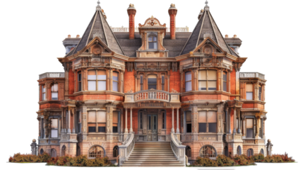 A grand building with a majestic staircase leading upwards