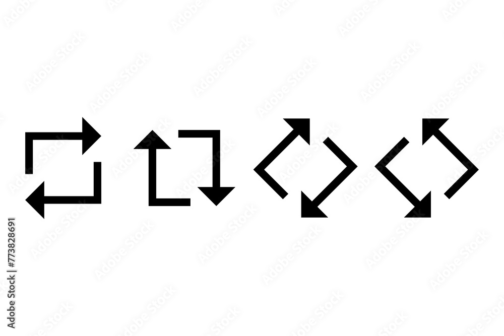 Poster set of directional arrows. navigation icons collection. movement indicators. process flow symbols. v