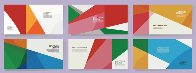 horizontal cover set,  banner - poster - web header , modern business corporate, minimal layout design