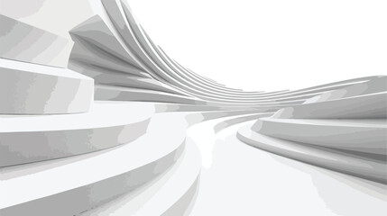 White smooth abstract architectural background