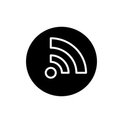 Signal icon vector. wifi illustration sign. antenna and satellite signal symbols. Wireless logo.