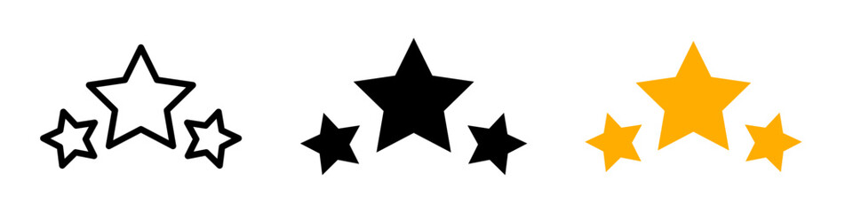 Star Icons Indicating Product Reviews Ratings and Consumer Feedback