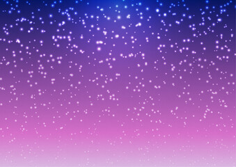 宇宙・夜空に光るイルミネーションのような背景素材