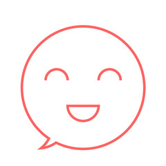 感情表現「笑顔のマークの吹き出し」