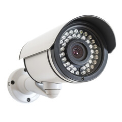 Infrared security camera, superior night surveillance, white background