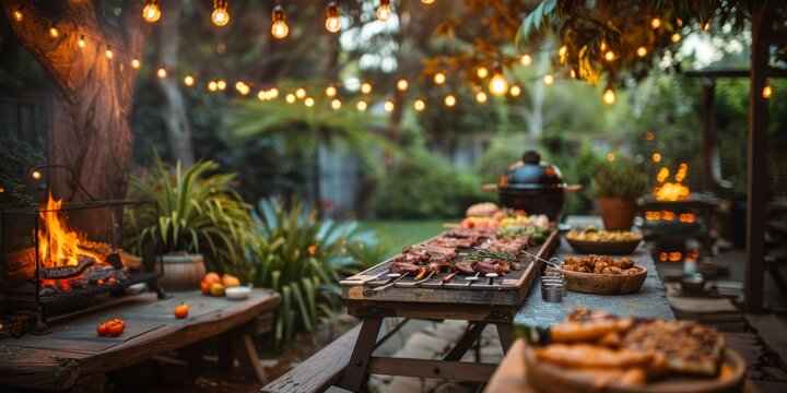 arbecue party in the garden