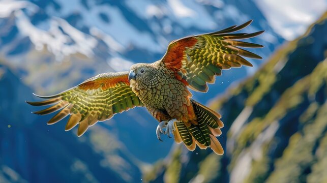 Kea - The Beautiful Alpine Parrot: A Best of Avian Animal