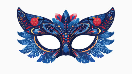 Blue carnival mask for holidays and events