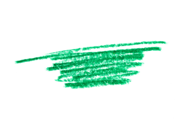 A photo of an green pencil stroke on a white background. This minimalist design can be used for illustrations, logos, brand graphics, and more.