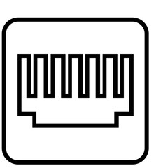 Ethernet, internet, port icon