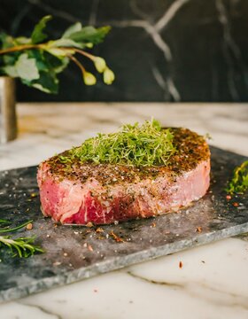https://chat.openai.com/c/11640590-5926-4b12-af82-b36836d0b3e3#:~:text=A%20steak%20crusted%20with%20a%20blend%20of%20finely%20chopped%20herbs%20on%20a%20marble%20countertop%2C%20showcasing%20the%20tex