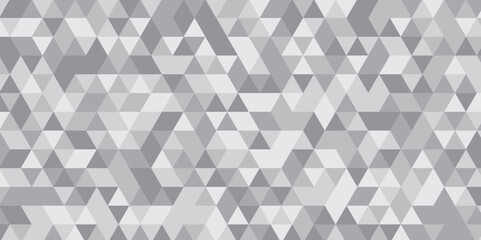 Seamless geometric pattern square shapes low polygon backdrop background. Abstract geometric wall tile and metal cube background triangle wallpaper. Gray and white polygonal background.