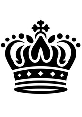 Fototapeta premium Crown SVG, Crown PNG, Royal Crown SVG, Princess Tiara Svg, King Crown, Queen Crown Svg, Cricut File, Silhouette, Cut File