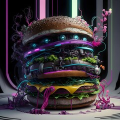 Futuristic Hamburger
