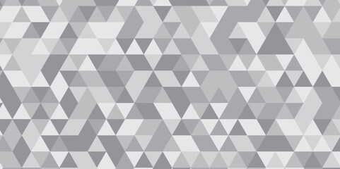 Seamless geometric pattern square shapes low polygon backdrop background. Abstract geometric wall tile and metal cube background triangle wallpaper. Gray and white polygonal background.