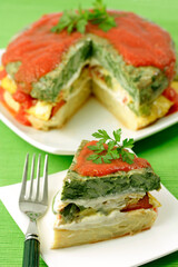 Omelette pie.
