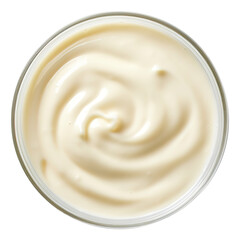 Bowl of bechamel sauce isolated on transparent background Remove png, Clipping Path, pen tool