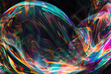 Dream Bubbles Effect Photo Overlays - Magic and Whimsical Visual Effects. Generated AI