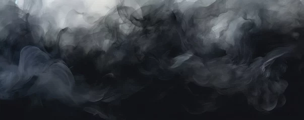 Gardinen Black dark watercolor abstract background © Lenhard