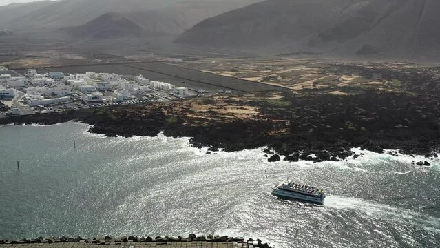 plages volcaniques &agrave; Lanzarote (Orzola), canaries, Espagne