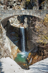 Christine Falls at Mount Rainier National Park in Washington State