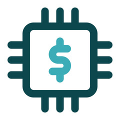 fintech icon for illustration