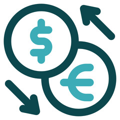 money exchange icon for illustration
