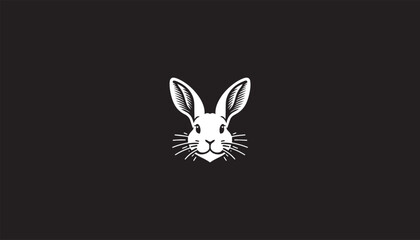 Rabbit, rabbit design, rabbit head, rabbit design, rabbit head design, rabbit face logo 