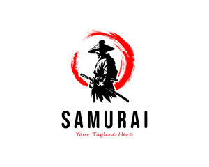 samurai vector logo 