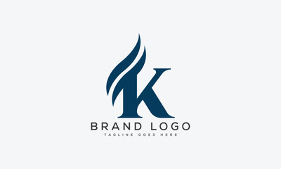 letter K logo design vector template design for brand