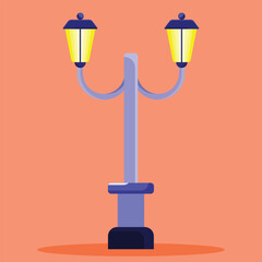 Garden lamp icon. Subtable to place on light, outdoor, etc.	