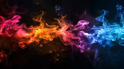 Fototapeta premium fire and smoke