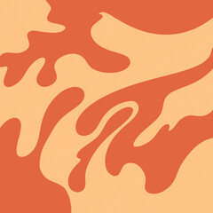 Orange Unique 2D Pattern