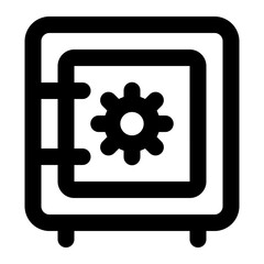 Fototapeta premium vault icon for illustration