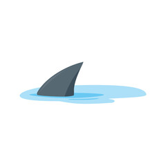 Dangerous marine animal shark fin - 773859022