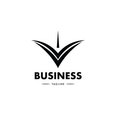 Fototapeta premium Simple business logo design vector