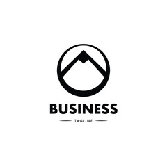 Simple business logo design vector