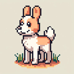 犬のドット絵